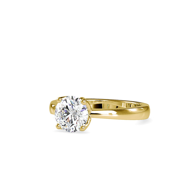 1.39 Carat Diamond 14K Yellow Gold Engagement Ring - Fashion Strada