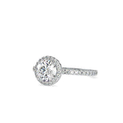 1.46 Carat Diamond 14K White Gold Engagement Ring - Fashion Strada