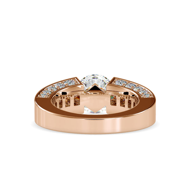 4.67 Carat Diamond 14K Rose Gold Engagement Ring - Fashion Strada