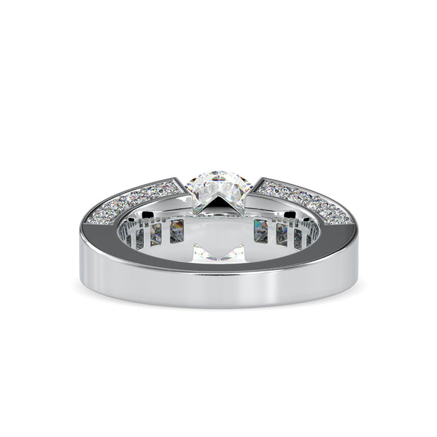 4.67 Carat Diamond 14K White Gold Engagement Ring - Fashion Strada