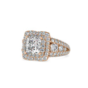 5.01 Carat Diamond 14K Rose Gold Engagement Ring - Fashion Strada