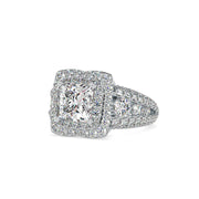 5.01 Carat Diamond 14K White Gold Engagement Ring - Fashion Strada