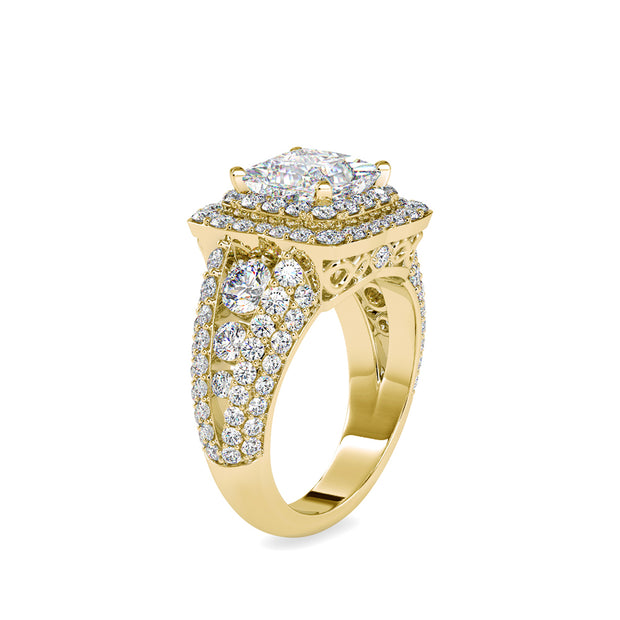 5.01 Carat Diamond 14K Yellow Gold Engagement Ring - Fashion Strada