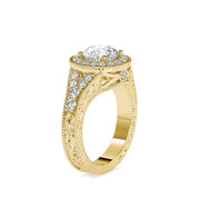 2.10 Carat Diamond 14K Yellow Gold Engagement Ring - Fashion Strada