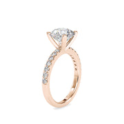 2.94 Carat Diamond 14K Rose Gold Engagement Ring - Fashion Strada