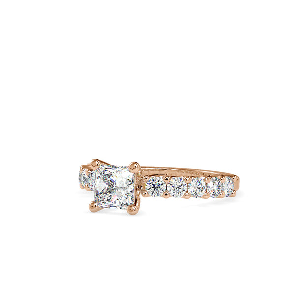 1.92 Carat Diamond 14K Rose Gold Engagement Ring - Fashion Strada