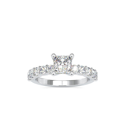 1.92 Carat Diamond 14K White Gold Engagement Ring - Fashion Strada