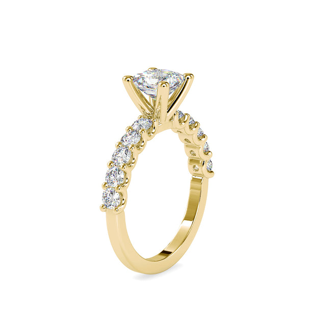 1.92 Carat Diamond 14K Yellow Gold Engagement Ring - Fashion Strada