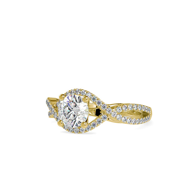 1.40 Carat Diamond 14K Yellow Gold Engagement Ring - Fashion Strada