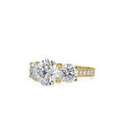 4.94 Carat Diamond 14K Yellow Gold Engagement Ring - Fashion Strada