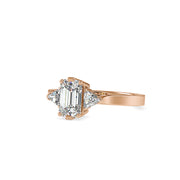 1.85 Carat Diamond 14K Rose Gold Engagement Ring - Fashion Strada