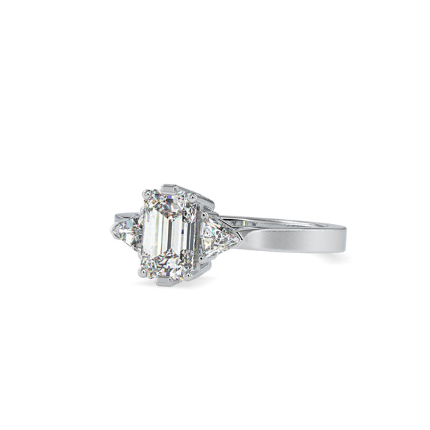 1.85 Carat Diamond 14K White Gold Engagement Ring - Fashion Strada