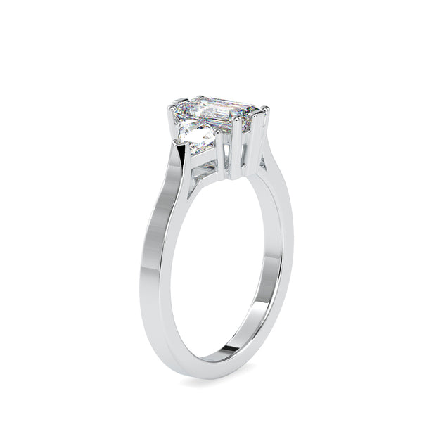 1.85 Carat Diamond 14K White Gold Engagement Ring - Fashion Strada