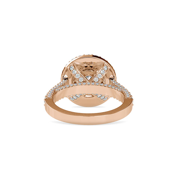 1.99 Carat Diamond 14K Rose Gold Engagement Ring - Fashion Strada