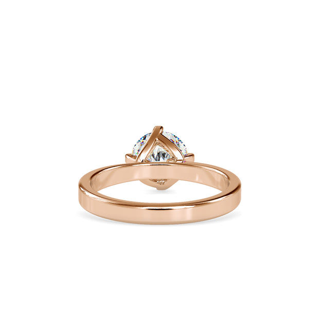 1.18 Carat Diamond 14K Rose Gold Engagement Ring - Fashion Strada