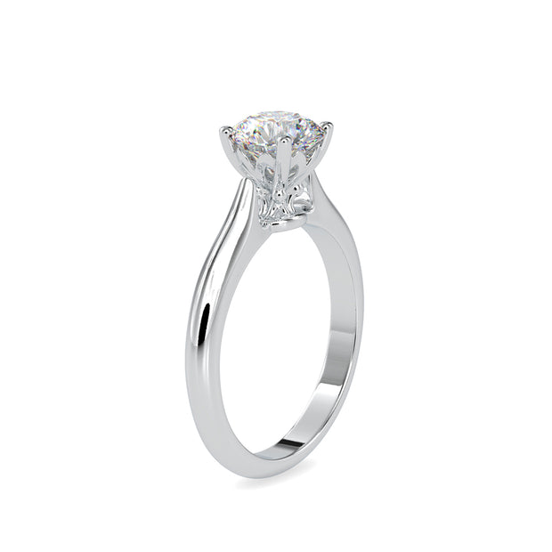 1.13 Carat Diamond 14K White Gold Engagement Ring - Fashion Strada