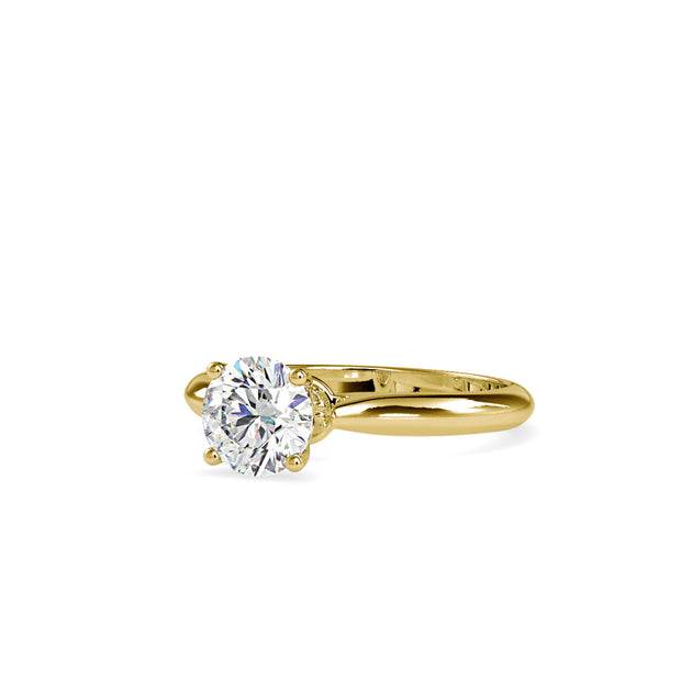 1.13 Carat Diamond 14K Yellow Gold Engagement Ring - Fashion Strada