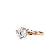 1.18 Carat Diamond 14K Rose Gold Engagement Ring - Fashion Strada