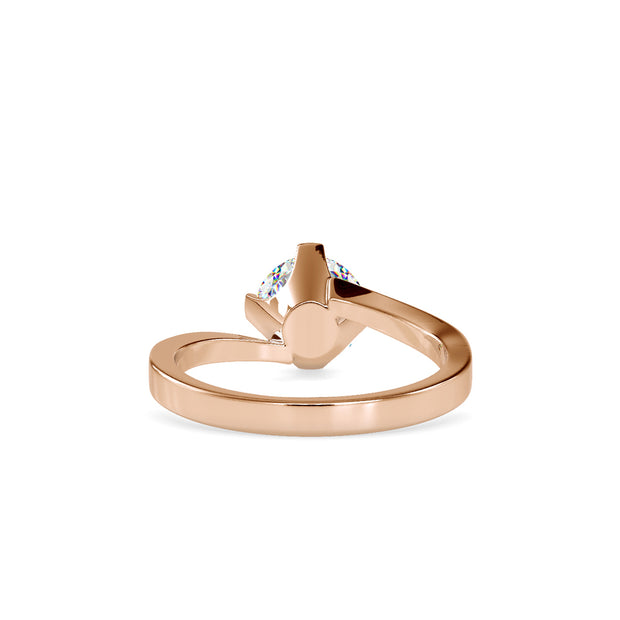 1.15 Carat Diamond 14K Rose Gold Engagement Ring - Fashion Strada