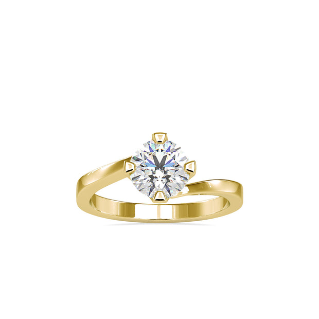 1.15 Carat Diamond 14K Yellow Gold Engagement Ring - Fashion Strada