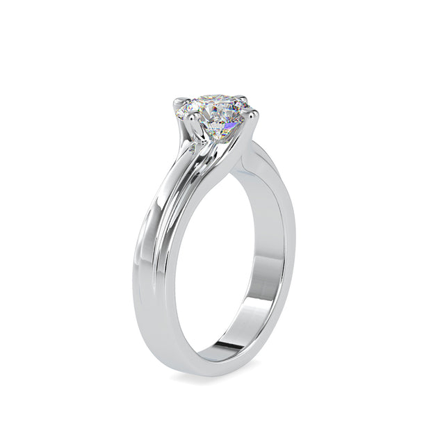 1.18 Carat Diamond 14K White Gold Engagement Ring - Fashion Strada