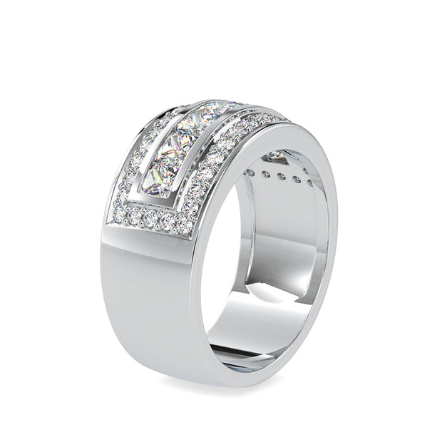 2.78 Carat Diamond 14K White Wedding Band - Fashion Strada