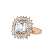 4.82 Carat Diamond 14K Rose Gold Engagement Ring - Fashion Strada
