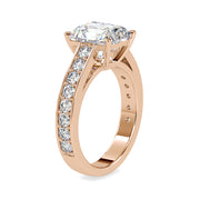 3.94 Carat Diamond 14K Rose Gold Engagement Ring - Fashion Strada