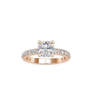 2.61 Carat Diamond 14K Rose Gold Engagement Ring - Fashion Strada