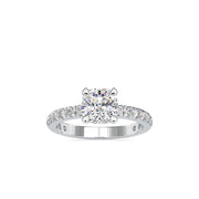 2.61 Carat Diamond 14K White Gold Engagement Ring - Fashion Strada