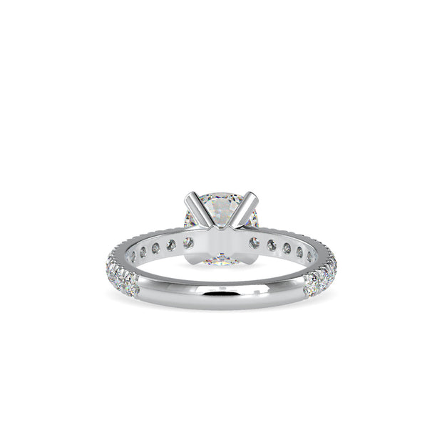 2.61 Carat Diamond 14K White Gold Engagement Ring - Fashion Strada