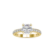 2.61 Carat Diamond 14K Yellow Gold Engagement Ring - Fashion Strada