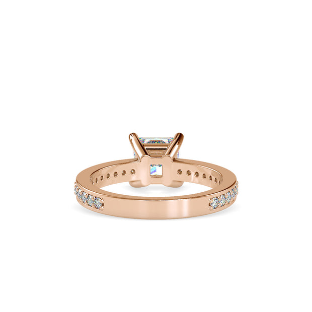 1.67 Carat Diamond 14K Rose Gold Engagement Ring - Fashion Strada