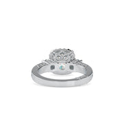 2.66 Carat Diamond 14K White Gold Engagement Ring - Fashion Strada
