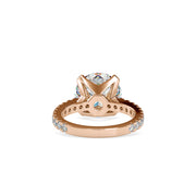 4.99 Carat Diamond 14K Rose Gold Engagement Ring - Fashion Strada