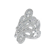 1.48 Carat Diamond 14K White Gold Ring - Fashion Strada
