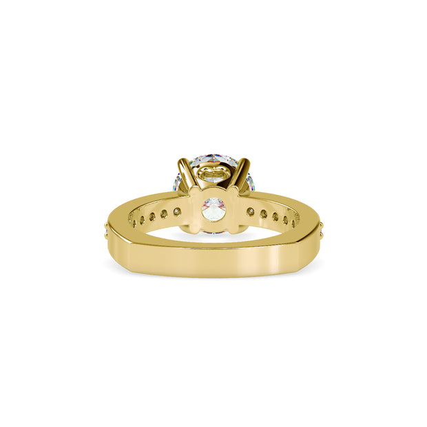 2.11 Carat Diamond 14K Yellow Gold Engagement Ring - Fashion Strada