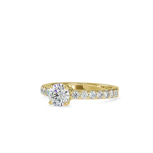 1.05 Carat Diamond 14K Yellow Gold Engagement Ring - Fashion Strada