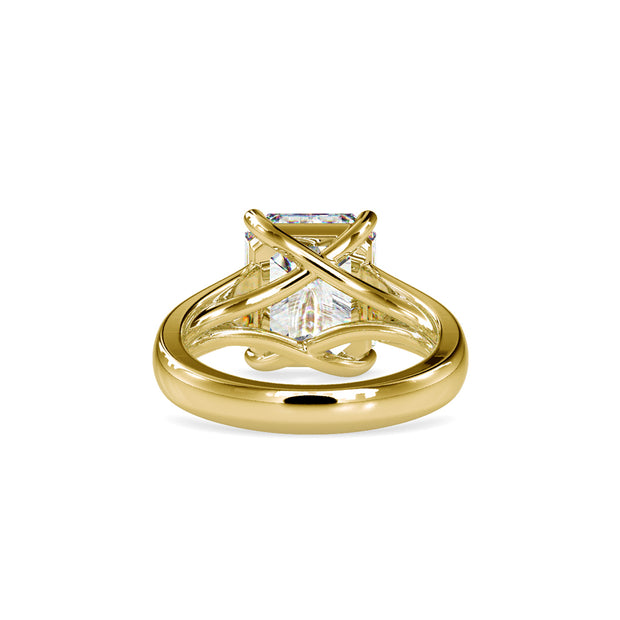 5.11 Carat Diamond 14K Yellow Gold Engagement Ring - Fashion Strada