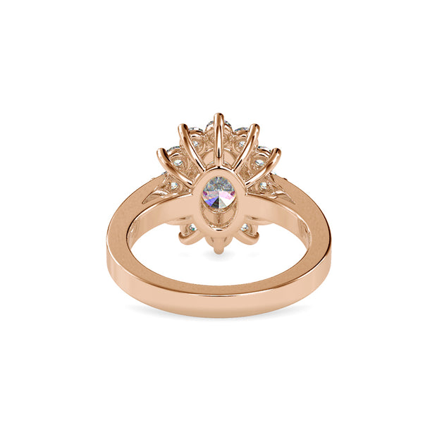 2.41 Carat Diamond 14K Rose Gold Engagement Ring - Fashion Strada