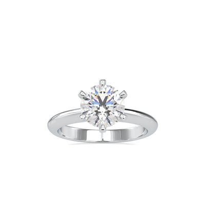 1.62 Carat Diamond 14K White Gold Engagement Ring - Fashion Strada
