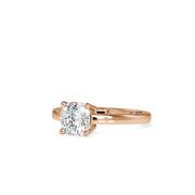 1.39 Carat Diamond 14K Rose Gold Engagement Ring - Fashion Strada