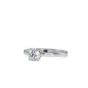 0.61 Carat Diamond 14K White Gold Engagement Ring - Fashion Strada
