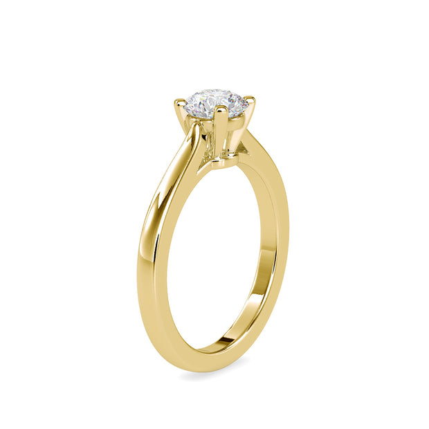0.61 Carat Diamond 14K Yellow Gold Engagement Ring - Fashion Strada