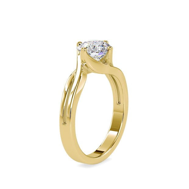 1.19 Carat Diamond 14K Yellow Gold Engagement Ring - Fashion Strada