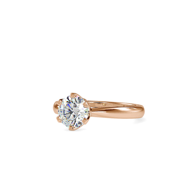 1.20 Carat Diamond 14K Rose Gold Engagement Ring - Fashion Strada