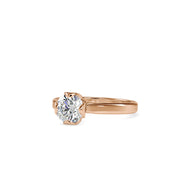 1.21 Carat Diamond 14K Rose Gold Engagement Ring - Fashion Strada