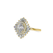 1.56 Carat Diamond 14K Yellow Gold Engagement Ring - Fashion Strada