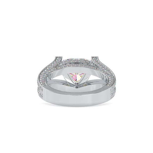 3.06 Carat Diamond 14K White Gold Engagement Ring - Fashion Strada