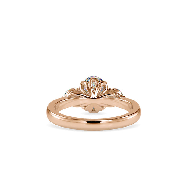 1.74 Carat Diamond 14K Rose Gold Engagement Ring - Fashion Strada